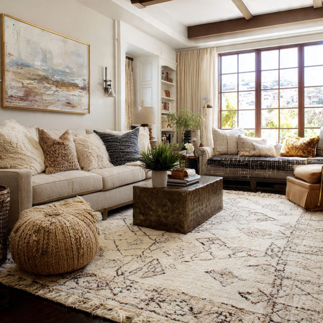 Layer Rugs to Add Warmth and Style