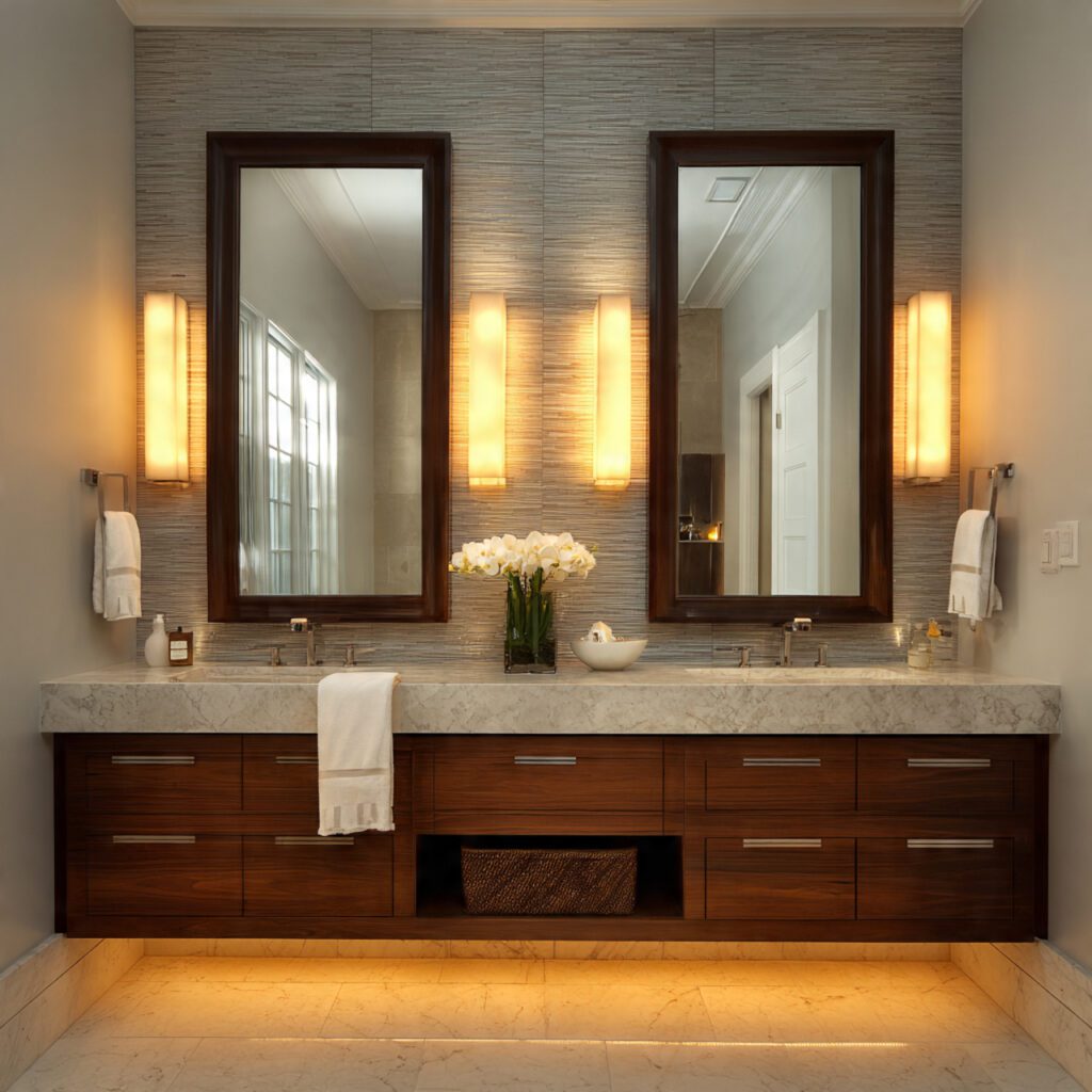 Layered Vanity Lighting
