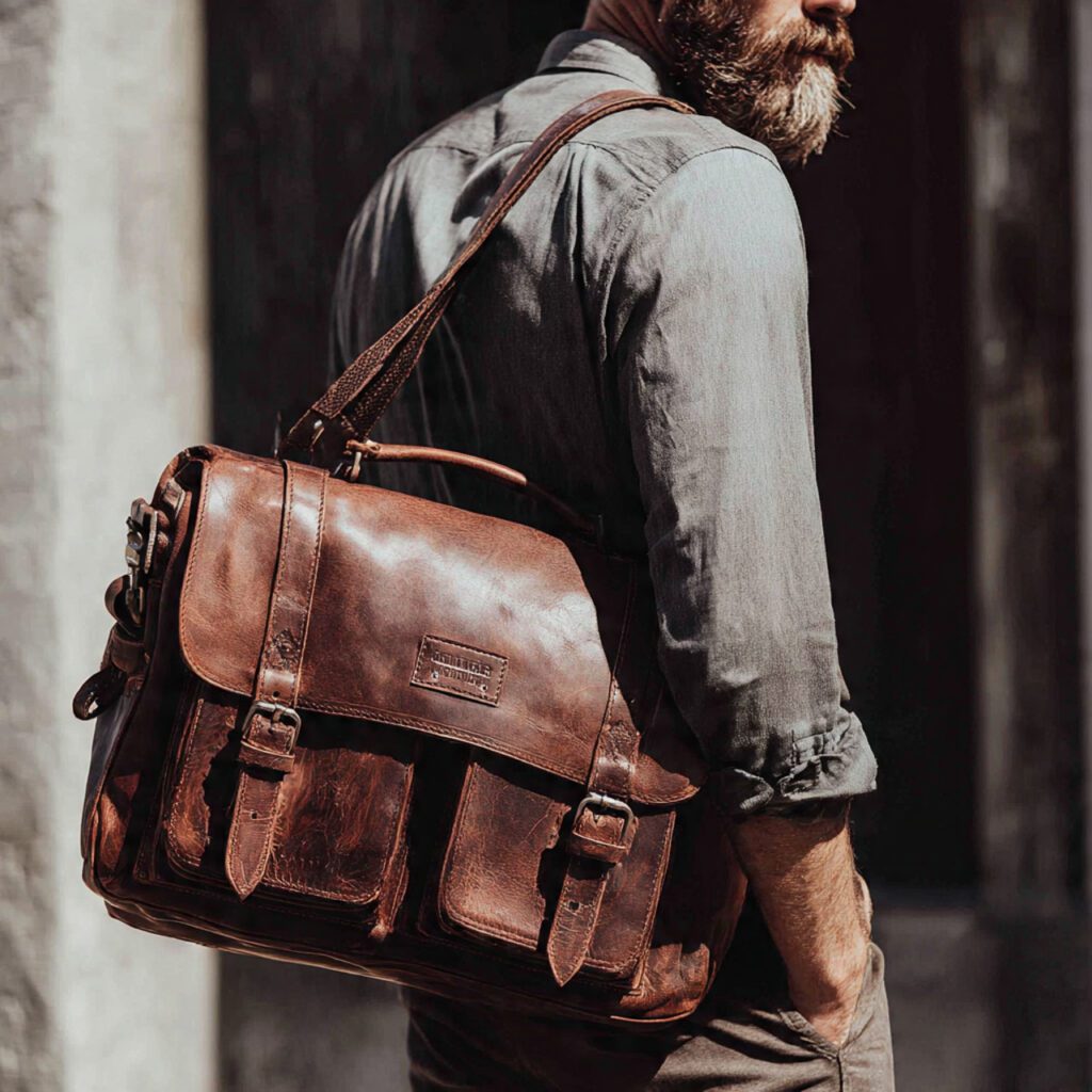 Premium Leather Messenger Bag
