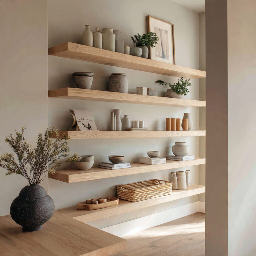 Minimal Open Shelving