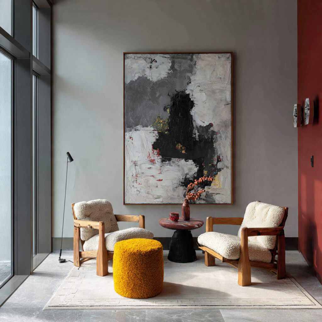 Use Fewer but Larger Decor Pieces