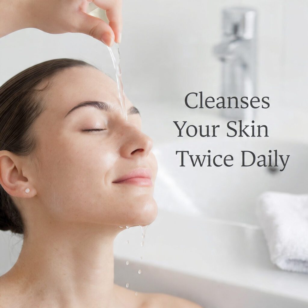 Cleanse Your Skin Twice Daily