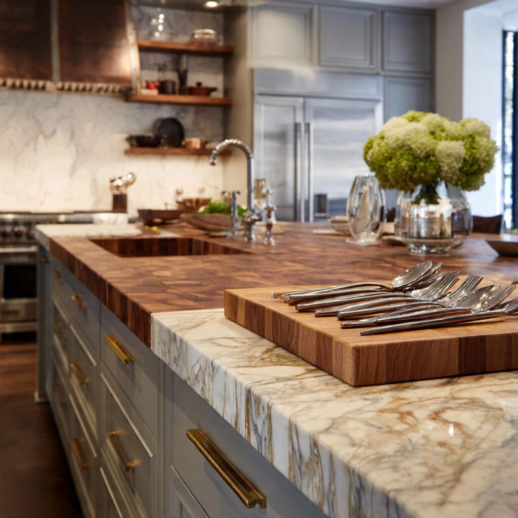 Mixed Material Countertops
