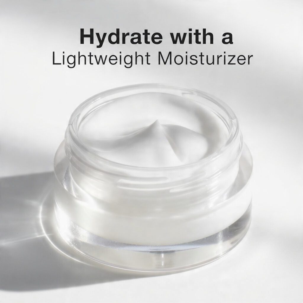 Hydrate with a Lightweight Moisturizer