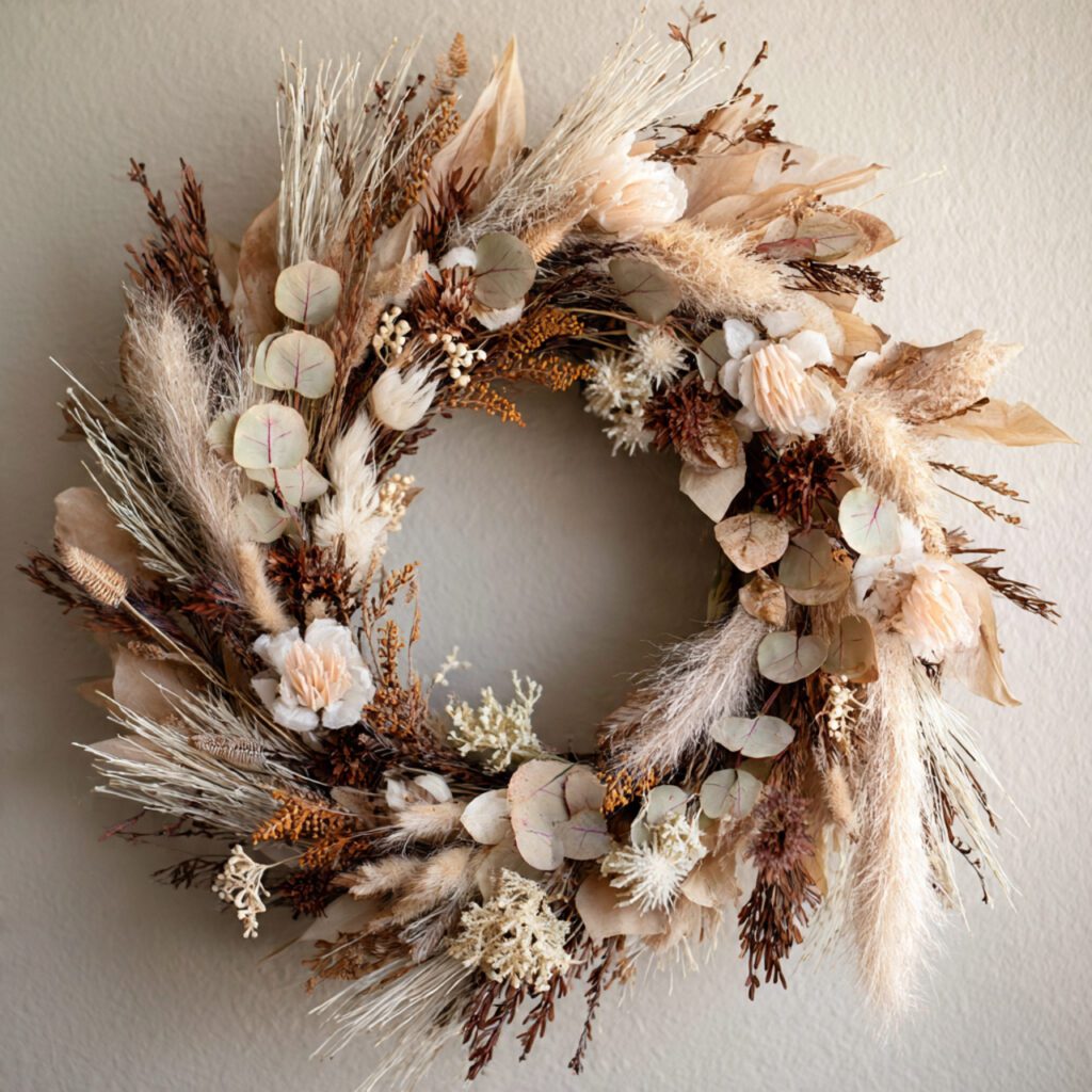 DIY Neutral Valentine&rsquo;s Day Wreath
