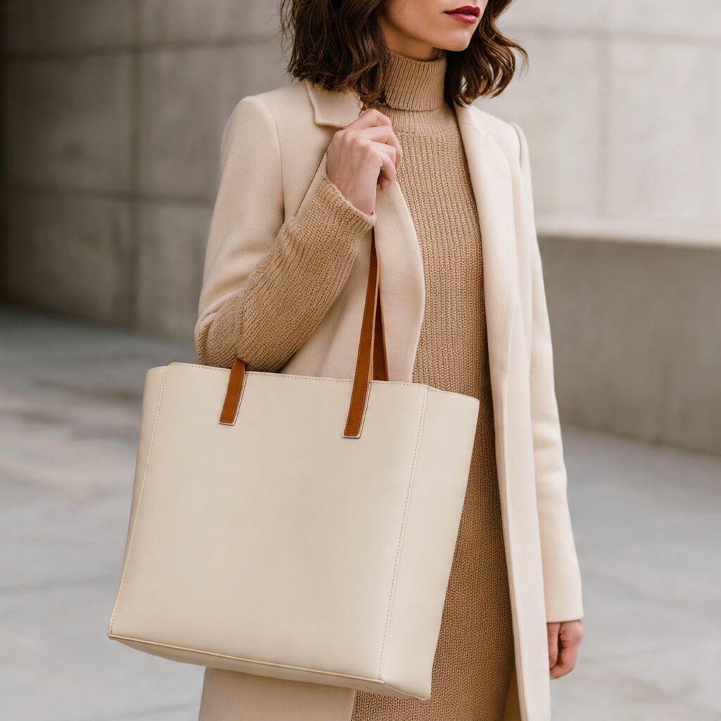 Structured Leather Tote