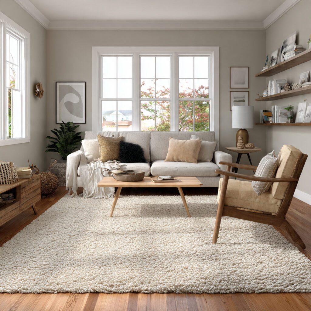 Use Rugs to Define and Expand Space