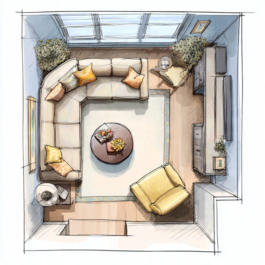 Use Furniture to Create Zones