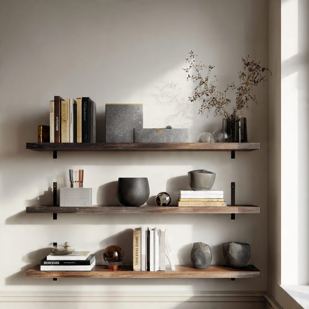 Style Shelves with Balance