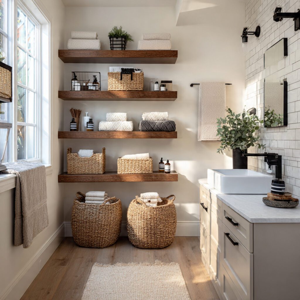 Statement Shower Curtain or Wallpaper