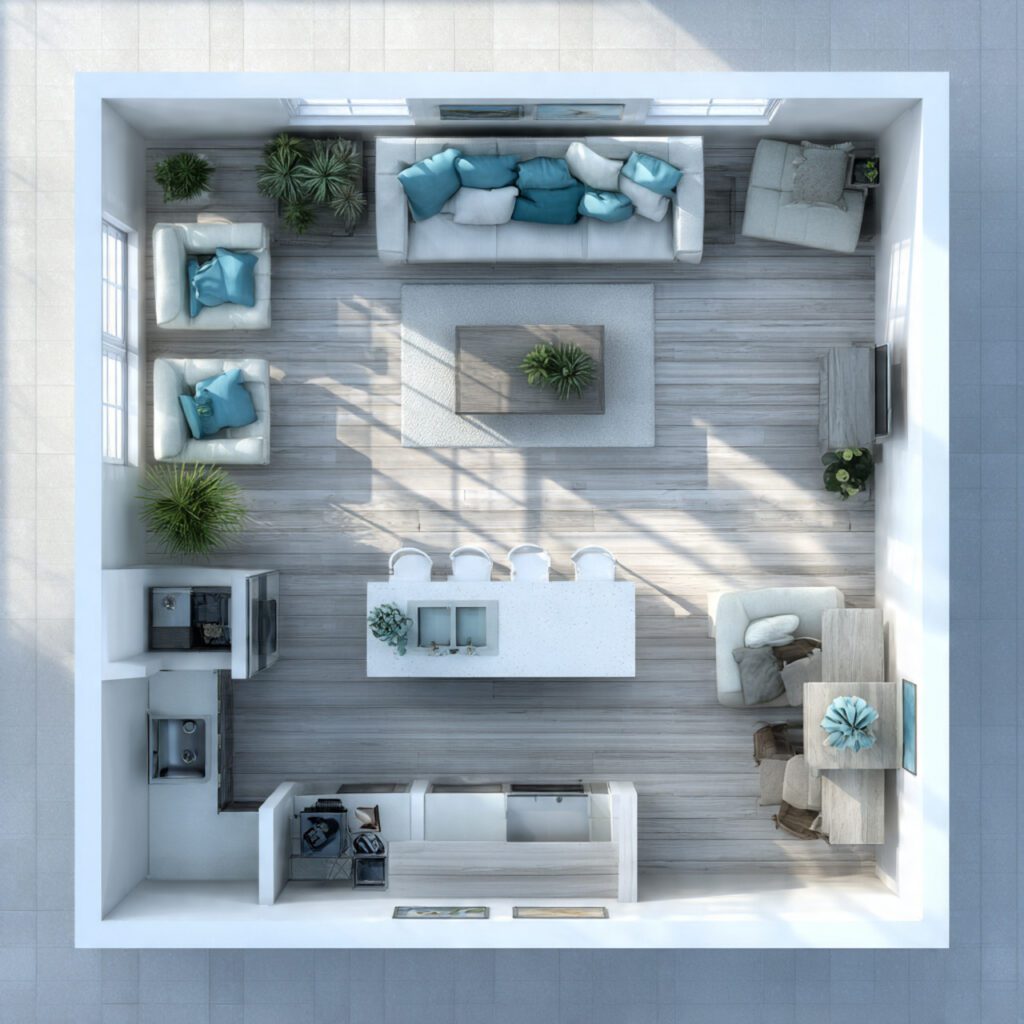 Opt for Sleek and Open Furniture Layouts