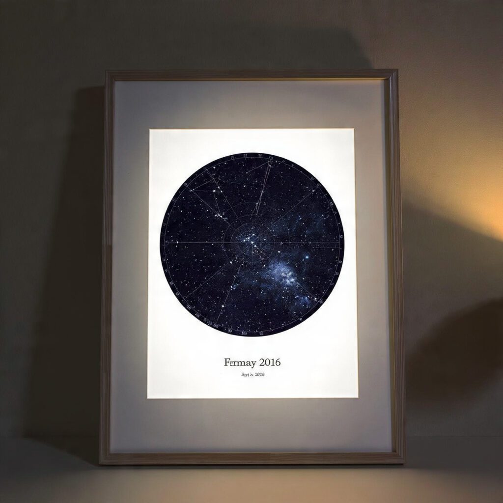 A Custom Star Map of a Meaningful Date