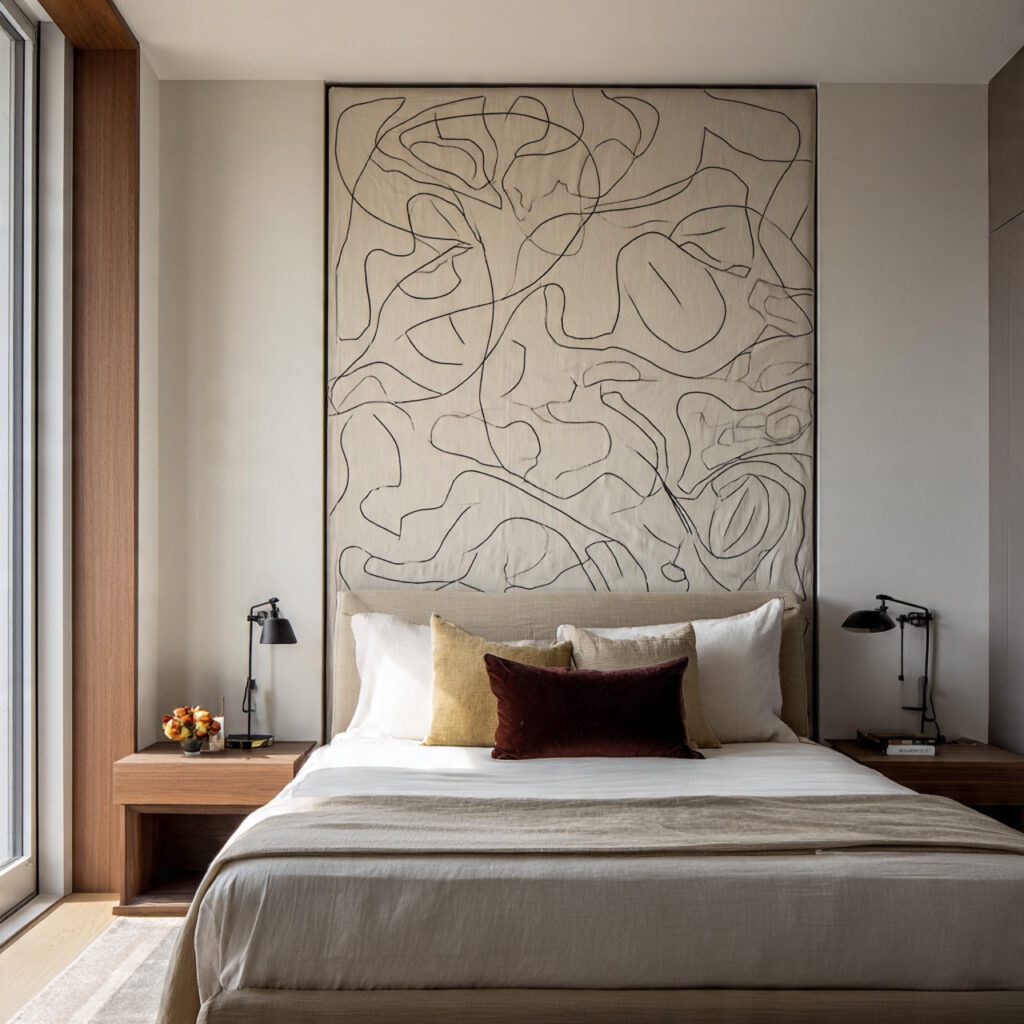 Minimalist Line-Art Tapestries for Subtle Elegance