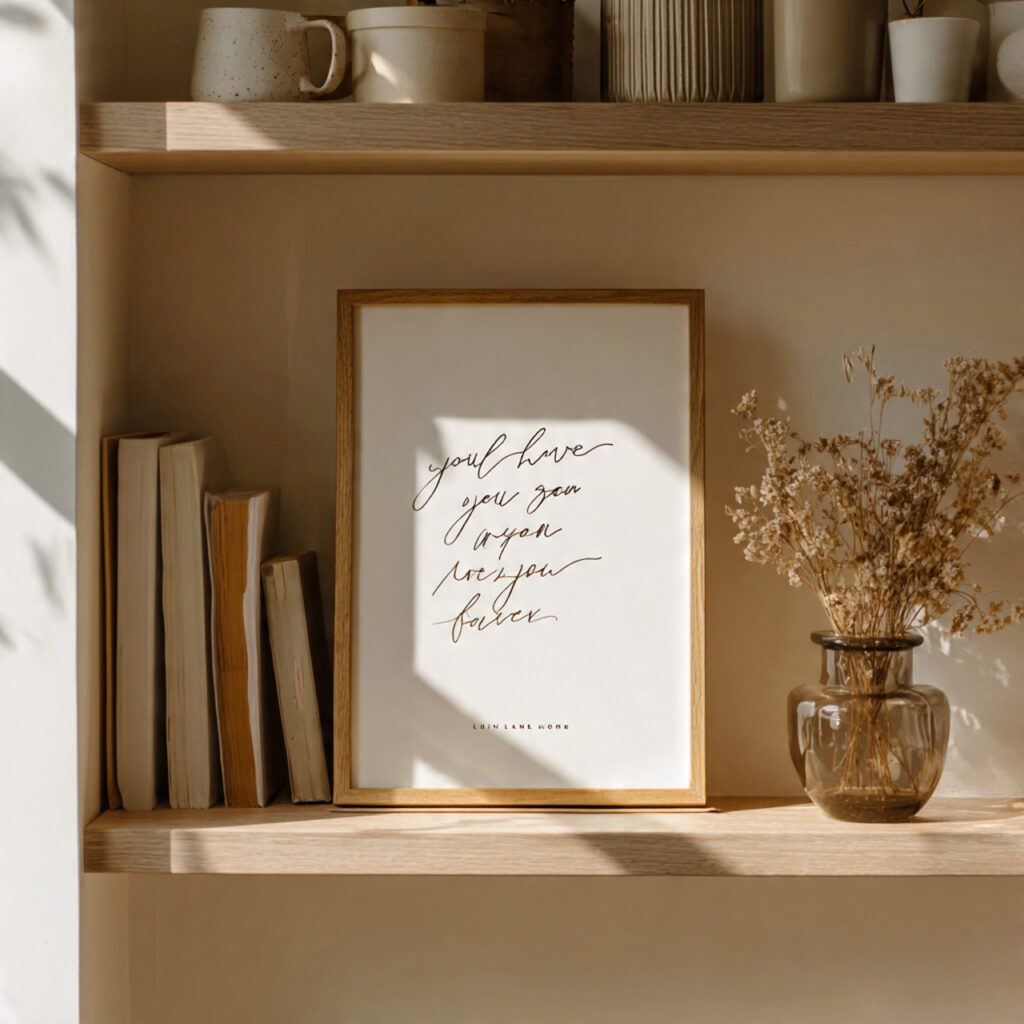 DIY Framed Love Quote or Art Print