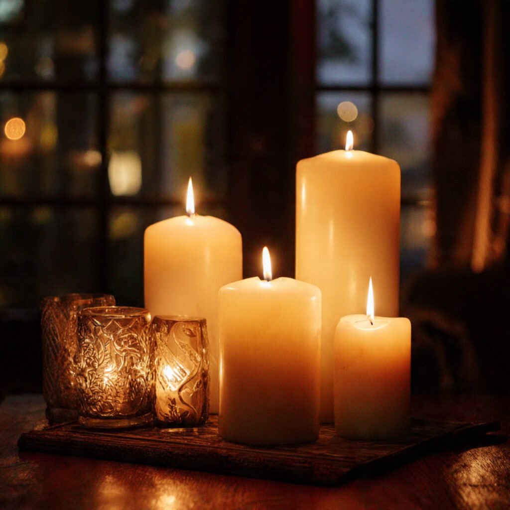 Candlelit Corners with Soft Lighting