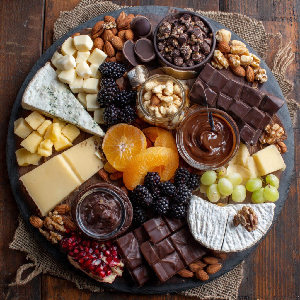 Cheese and Chocolate Board
