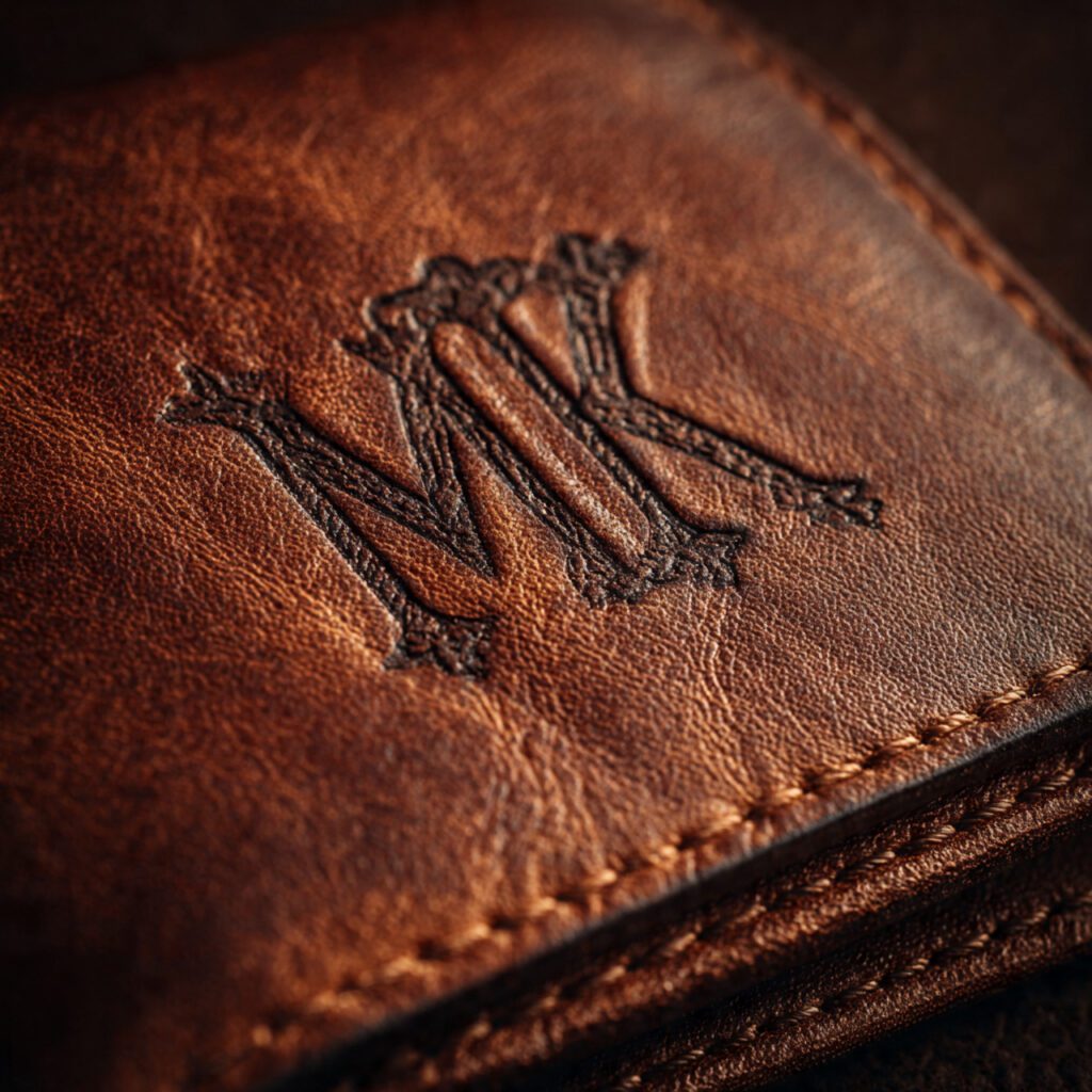 Personalized Leather Wallet or Card Holder