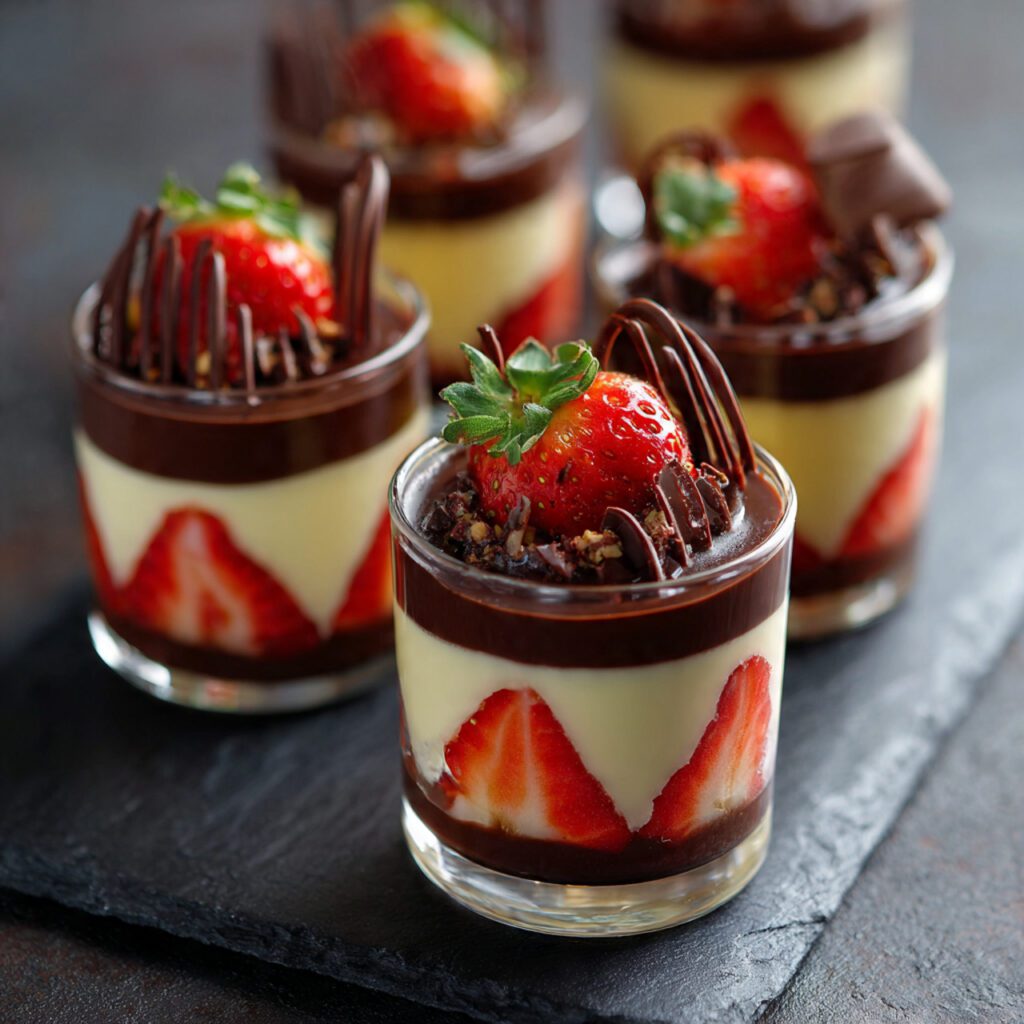 Strawberry Chocolate Dessert Cups