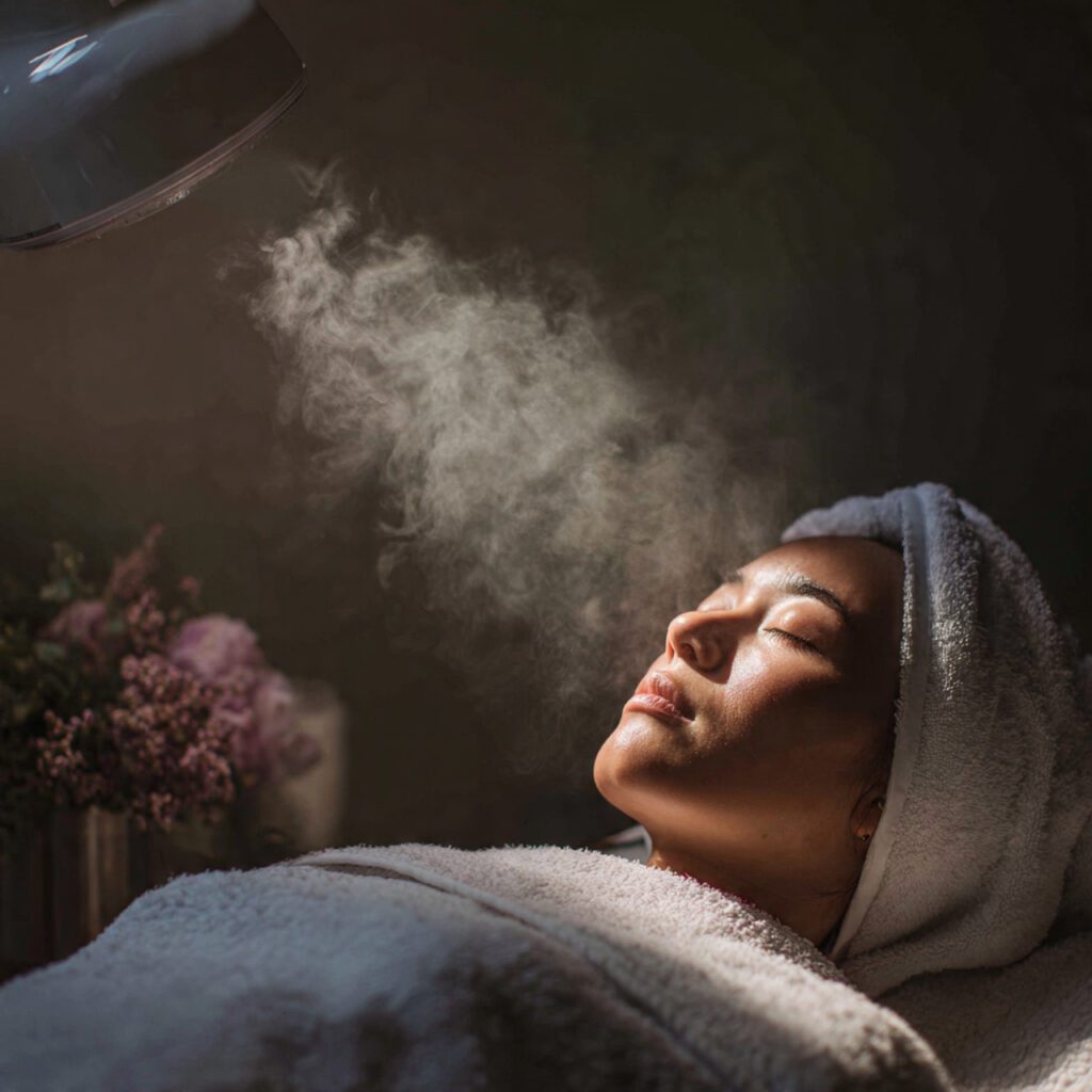 Facial Steam to Boost Blood Circulation