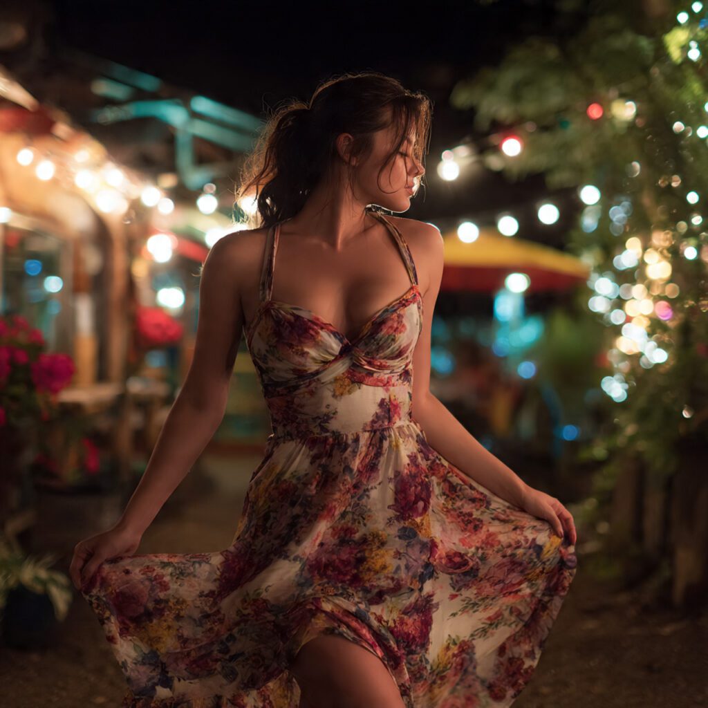 Flirty Floral Midi Dress