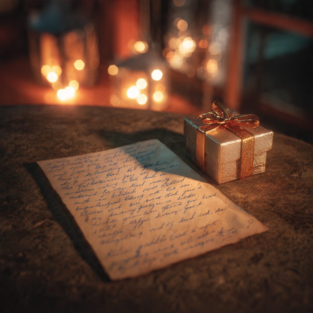 Handwritten Letter with a Thoughtful Gift