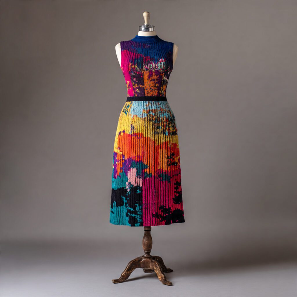 Knit Midi Skirt With Fitted Sweater