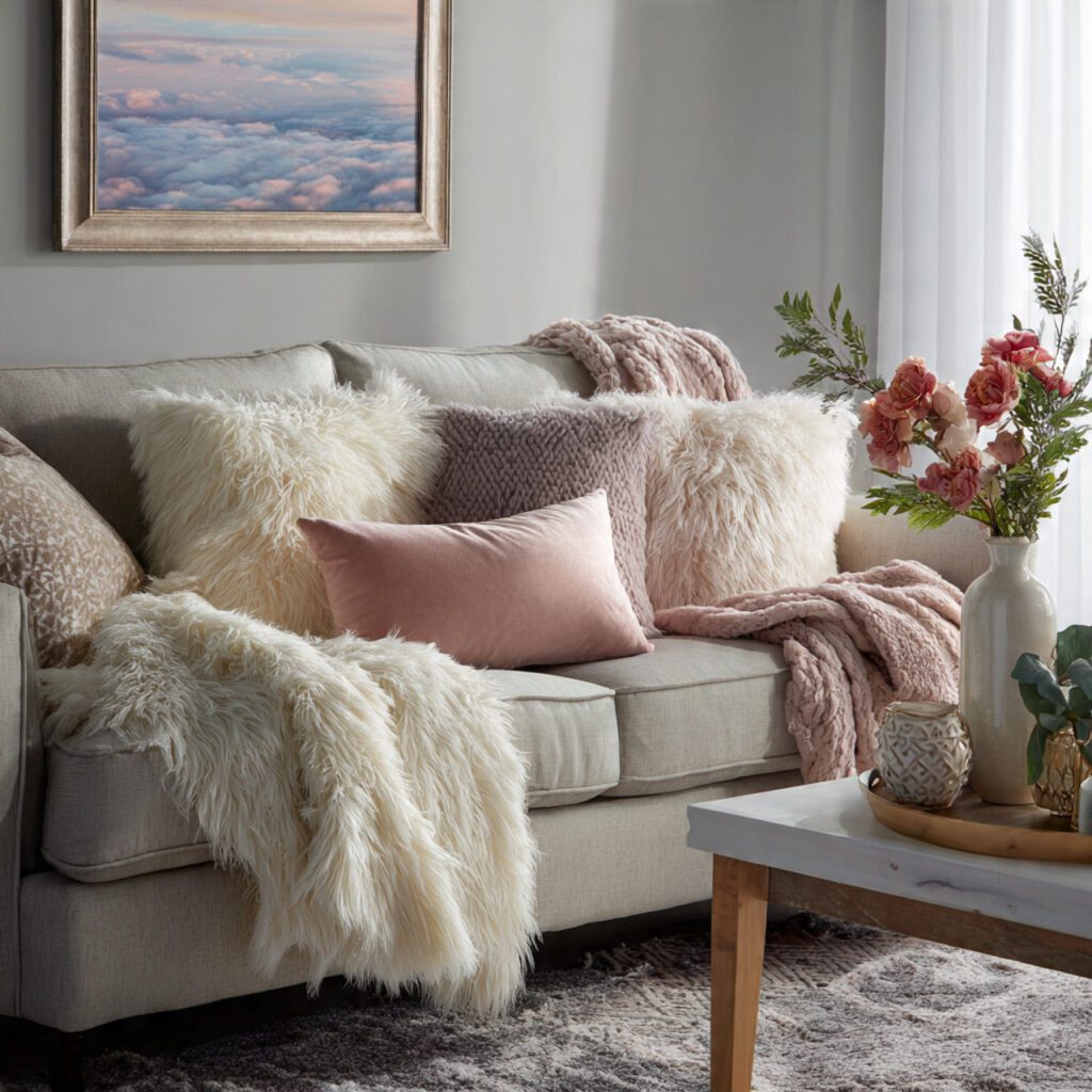 Cozy Sofa Styling with Throws
