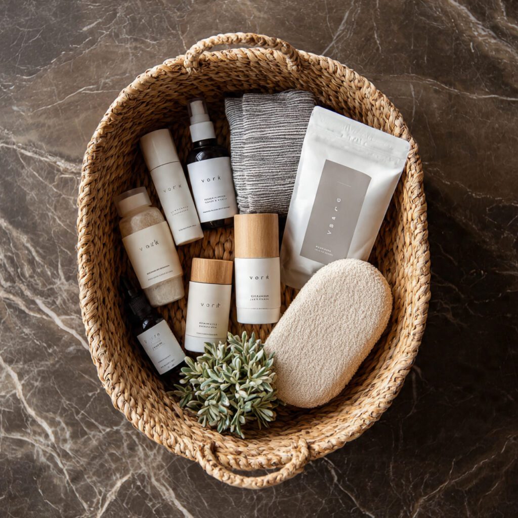 Minimal Beauty Essentials Basket