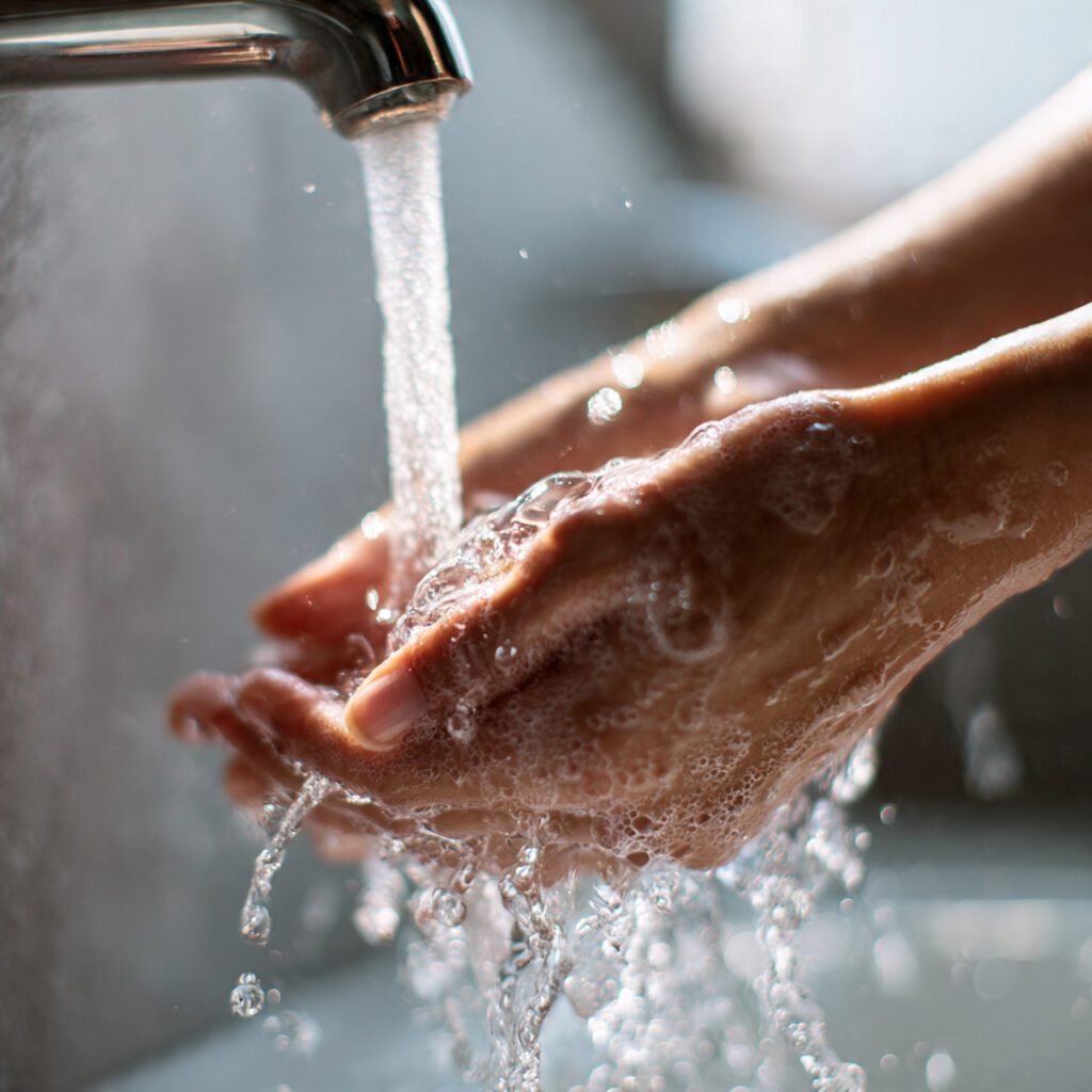 Avoid Hot Water on Your Skin