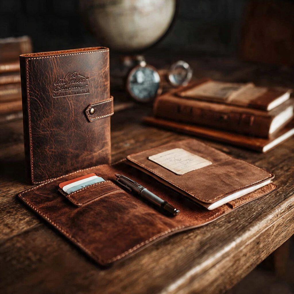 Personalized Leather Journal for His Goals and Dreams