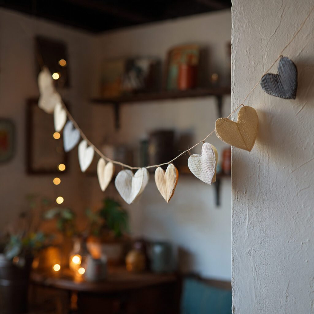 Handmade Heart Garland