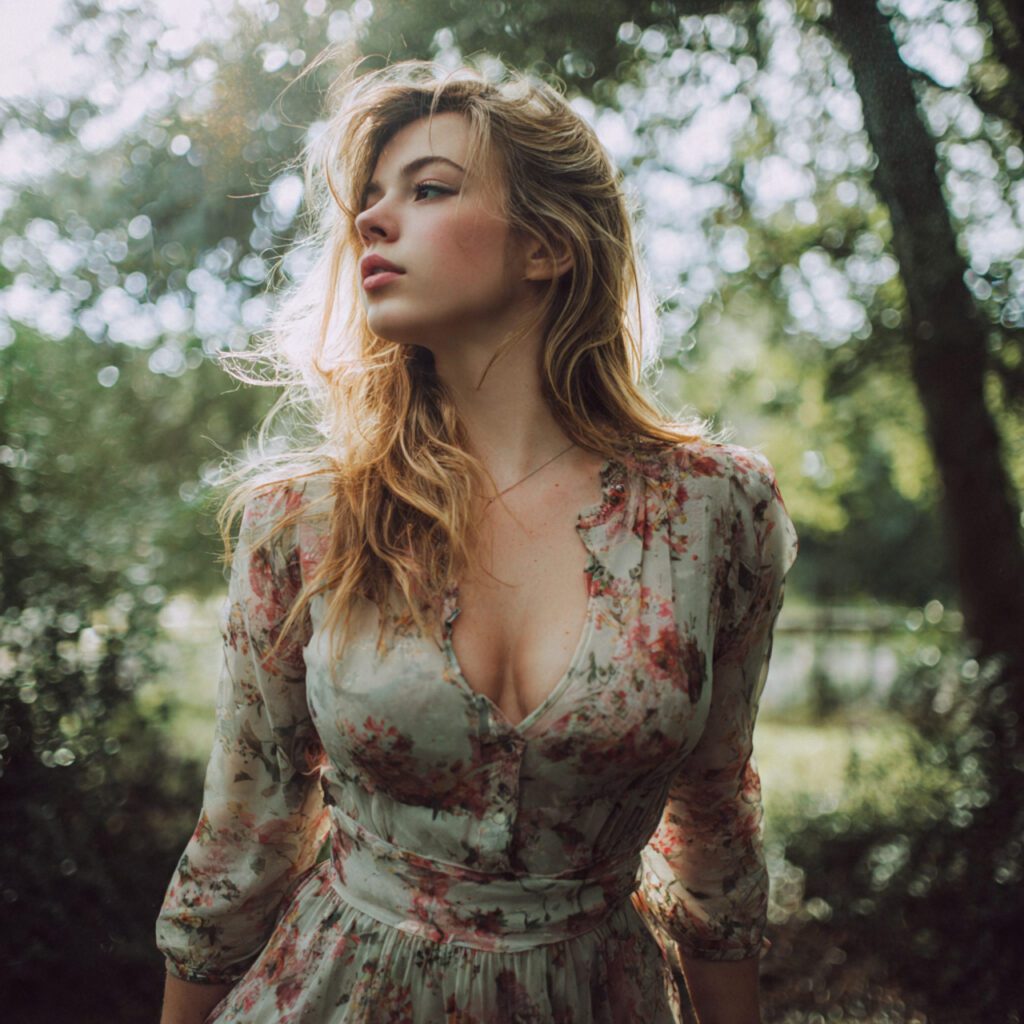 Floral Dress for Romantic Photos