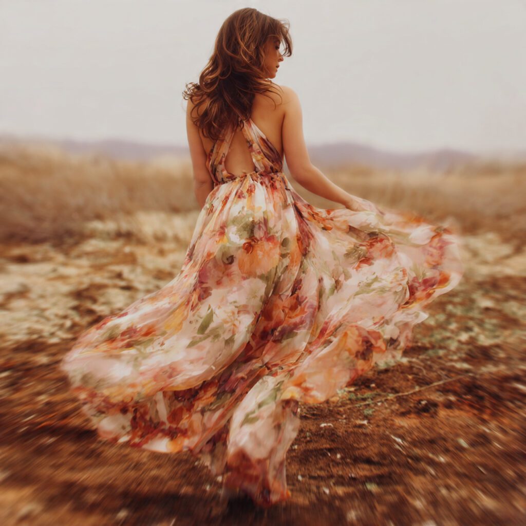 Floral Maxi Dress with Soft Movement