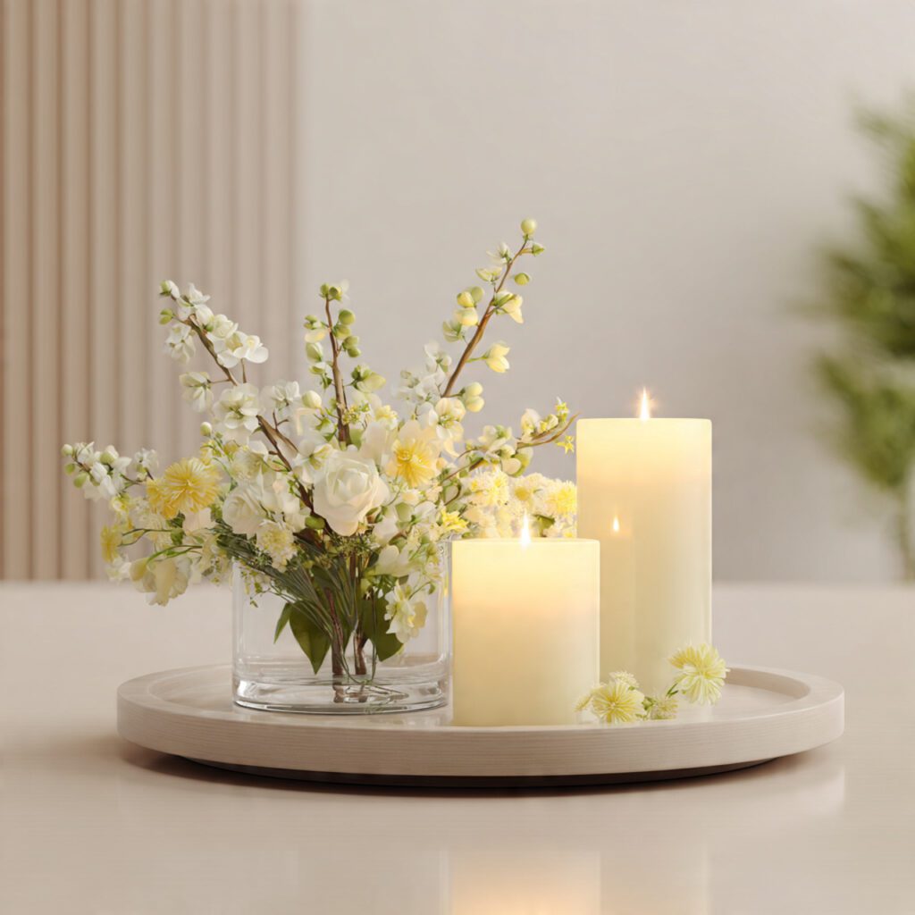 Minimal Valentine Centerpieces