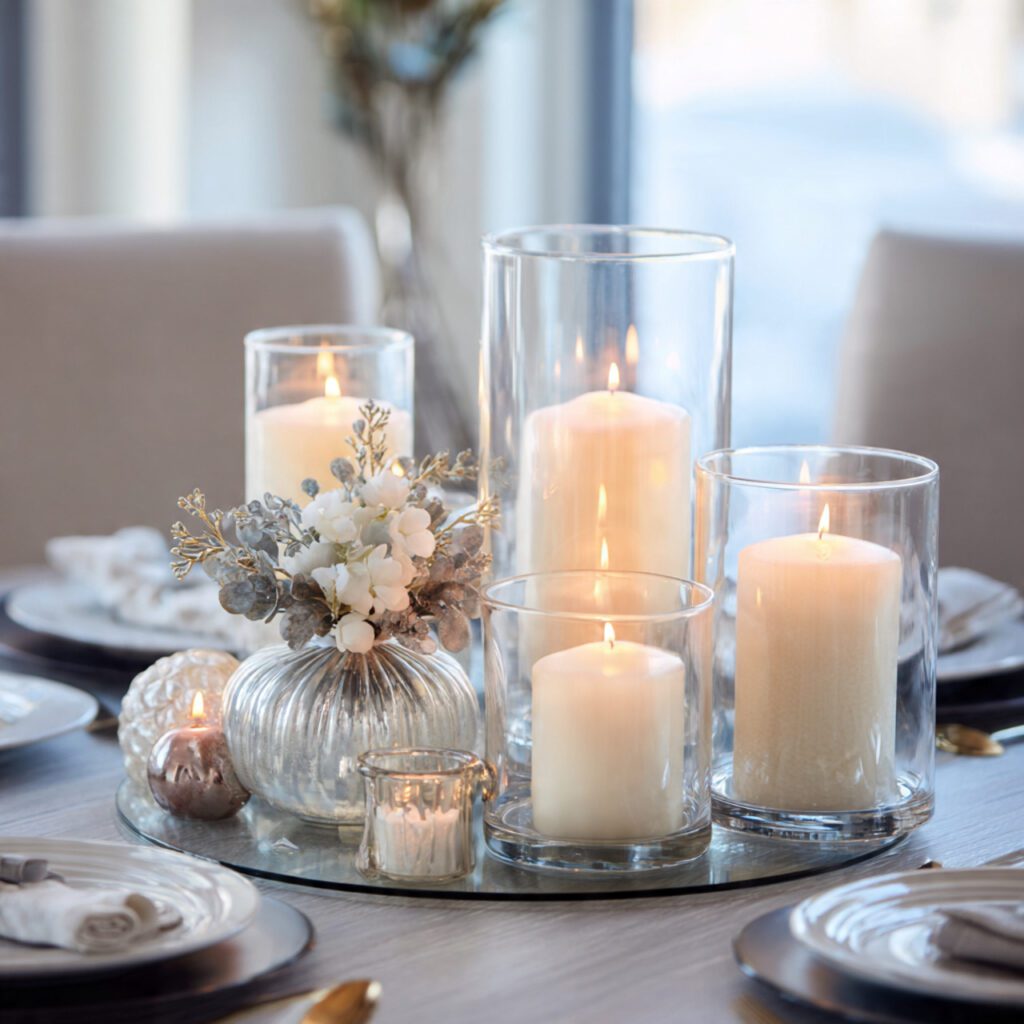 Minimal Valentine Centerpieces