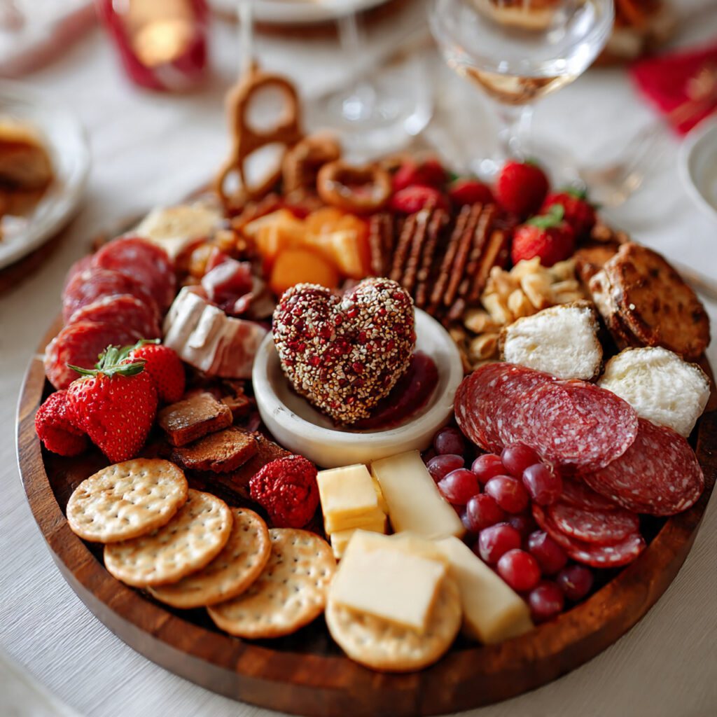 Valentine Charcuterie Snack Tray
