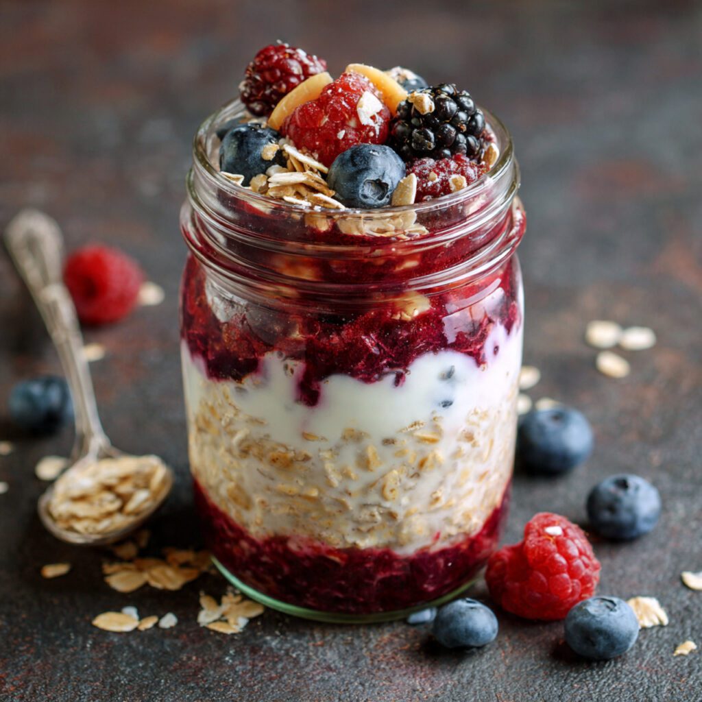 Berry Vanilla Overnight Oats