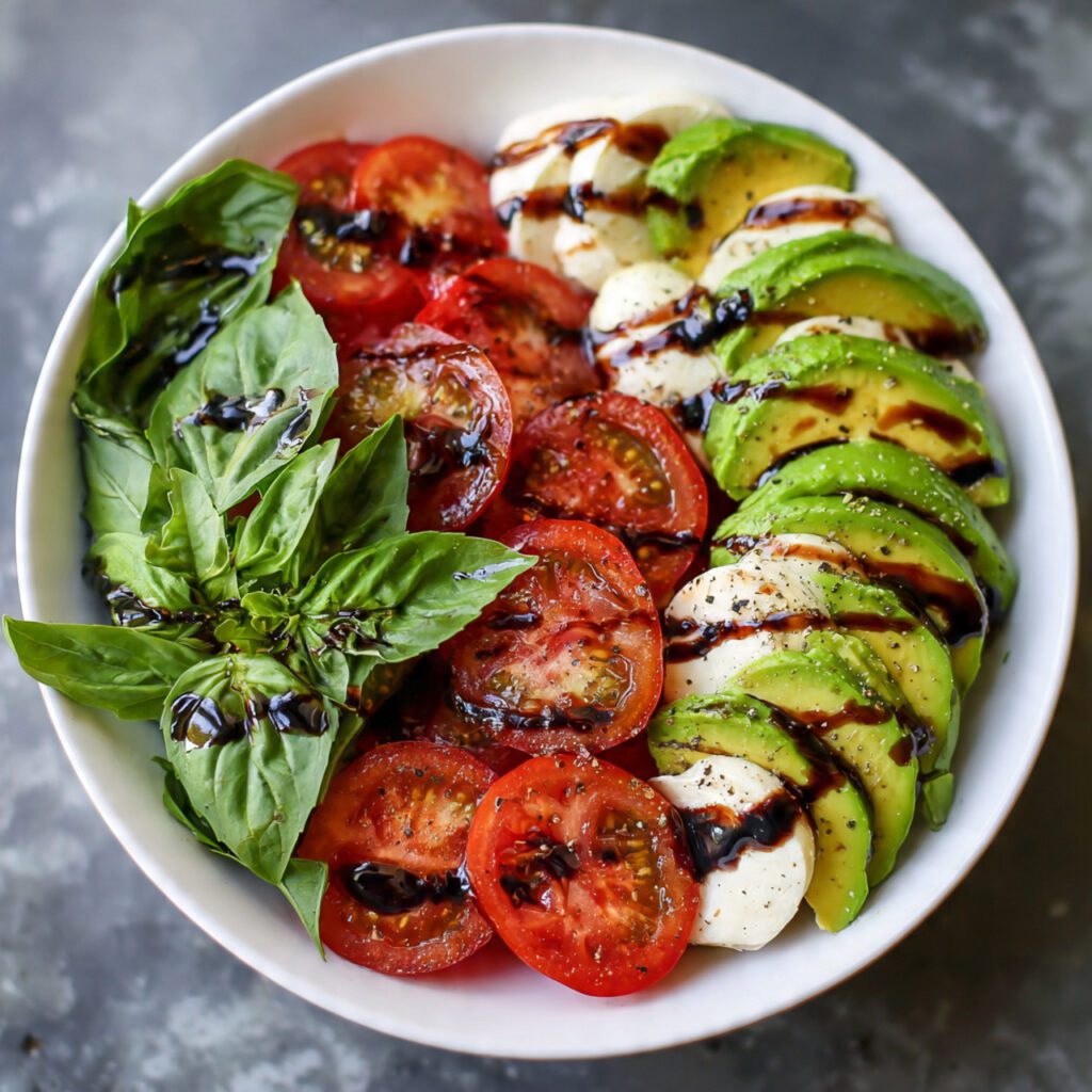 Caprese Avocado Bowl