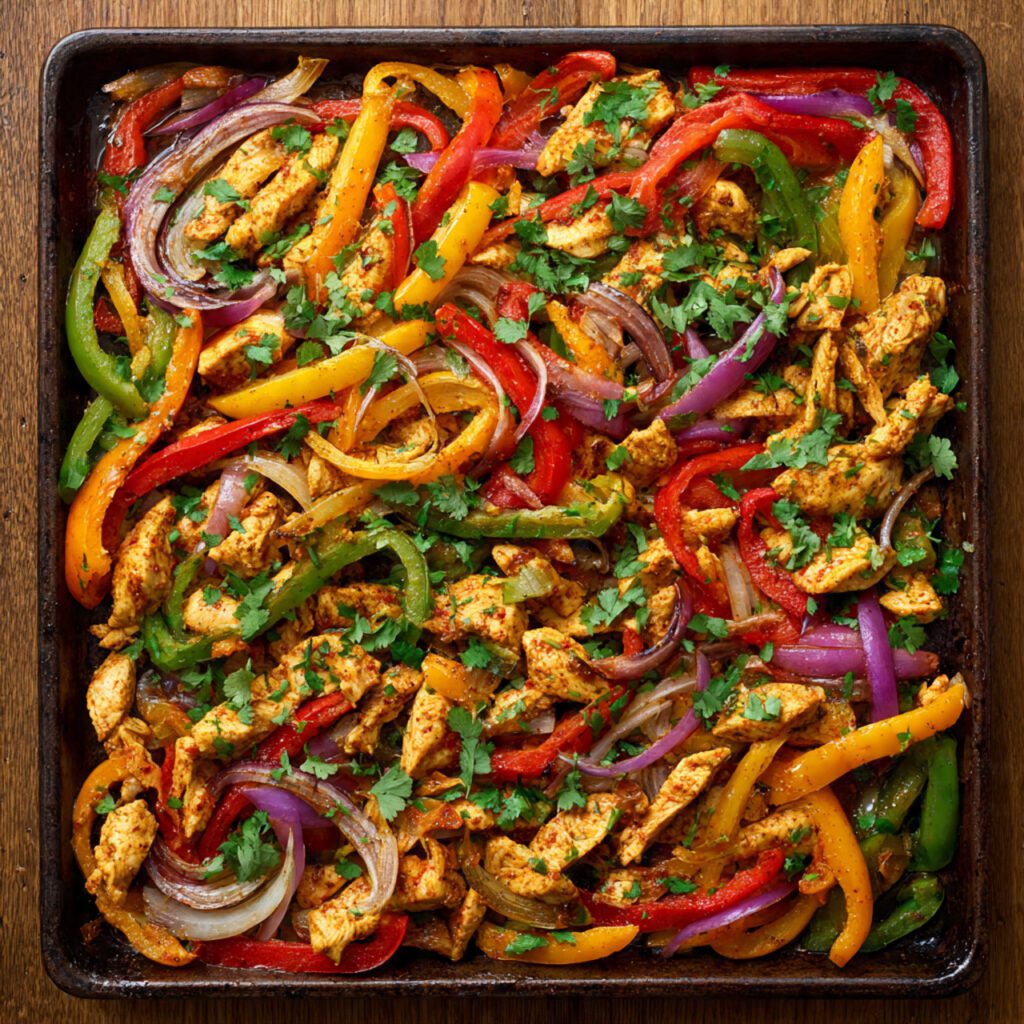 Chicken Fajita Pan Bake