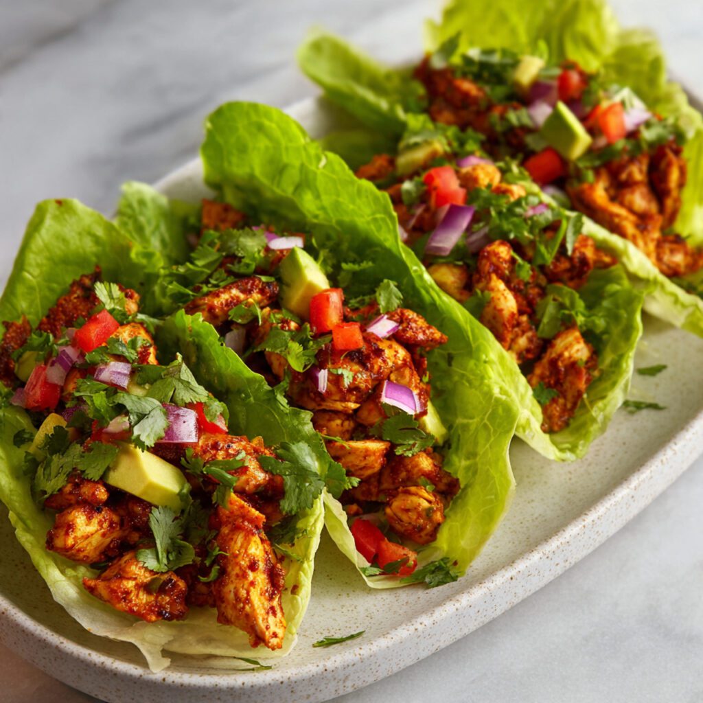 Chicken Taco Lettuce Wraps