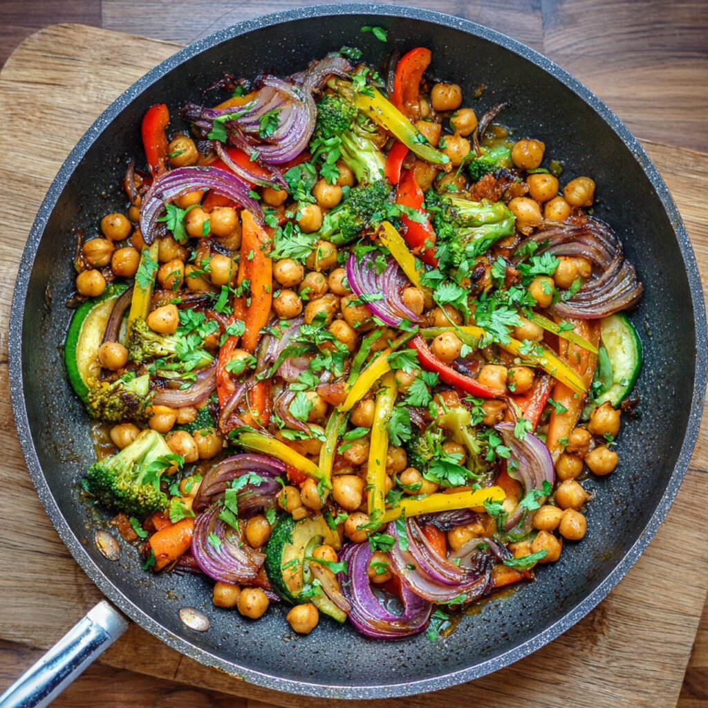 Chickpea and Vegetable Stir-Fry