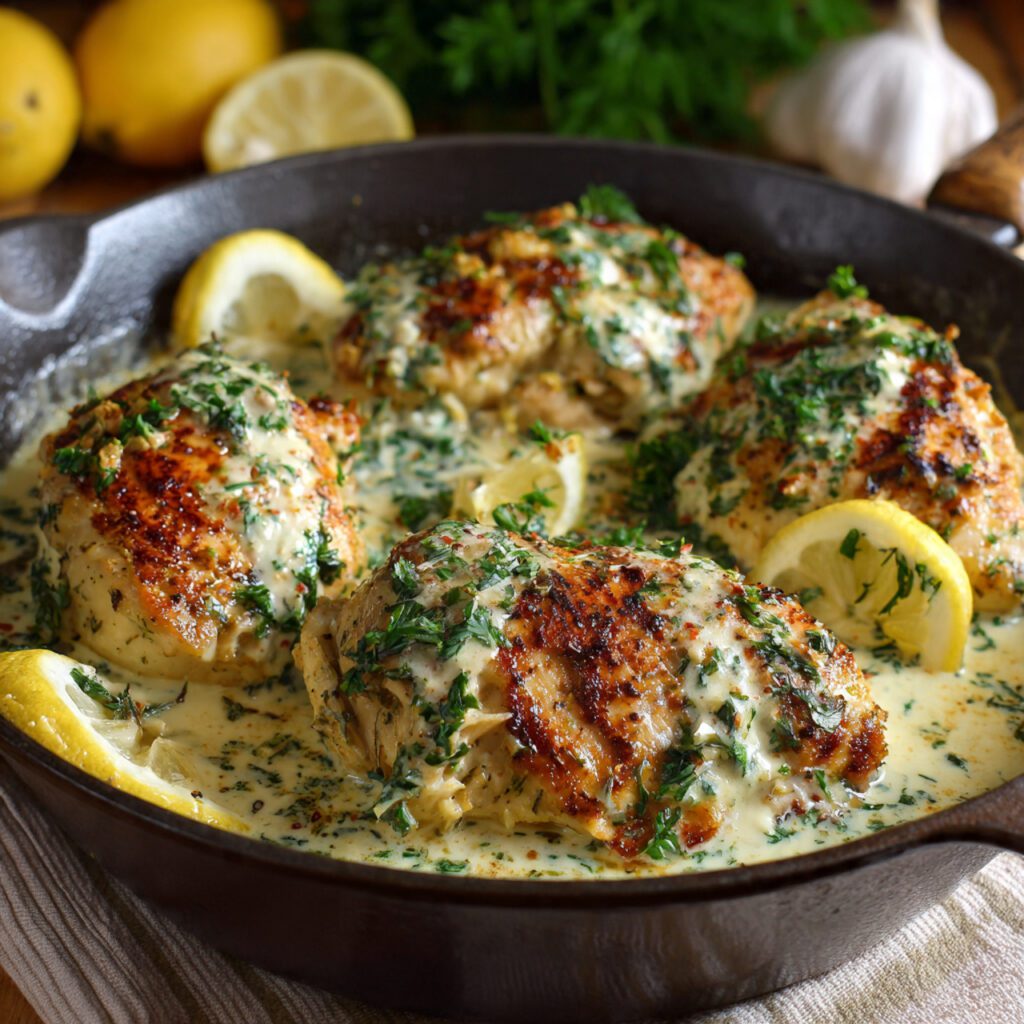 Creamy Garlic Yogurt Chicken