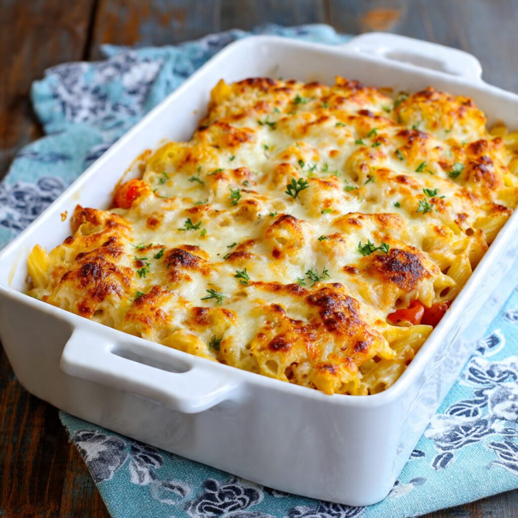 Dump-and-Bake Pasta Casserole