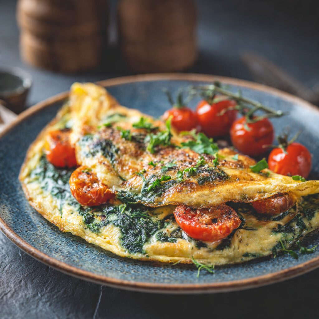 Egg and Spinach Omelette