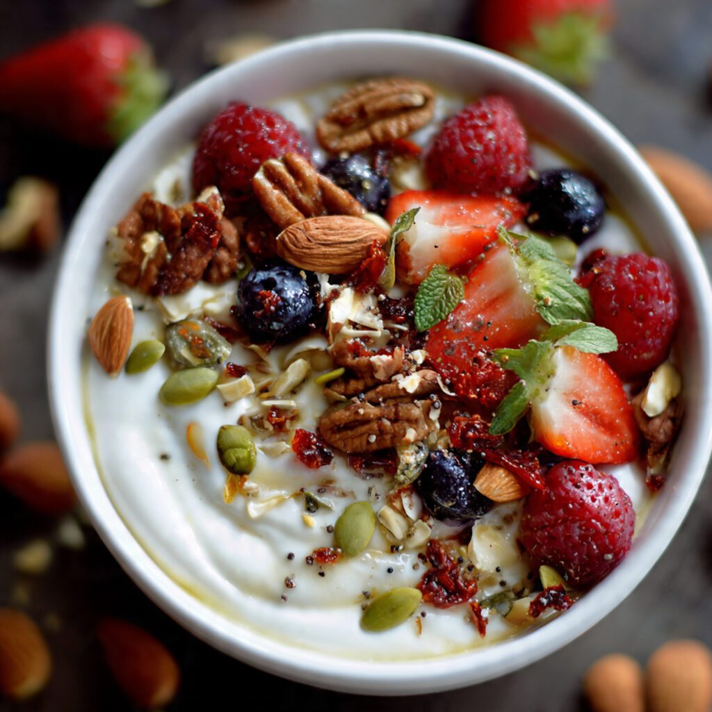 Greek Yogurt & Nut Breakfast Bowl