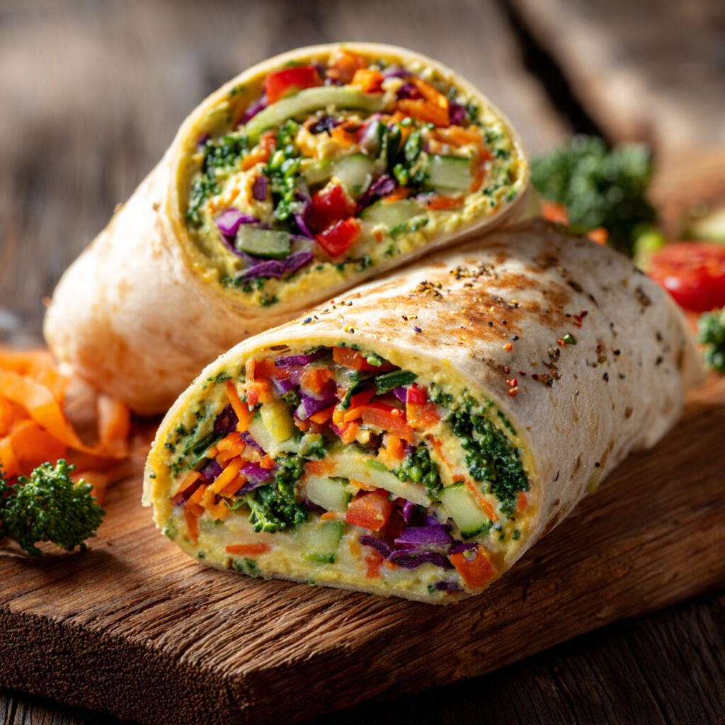 Hummus Veggie Wrap
