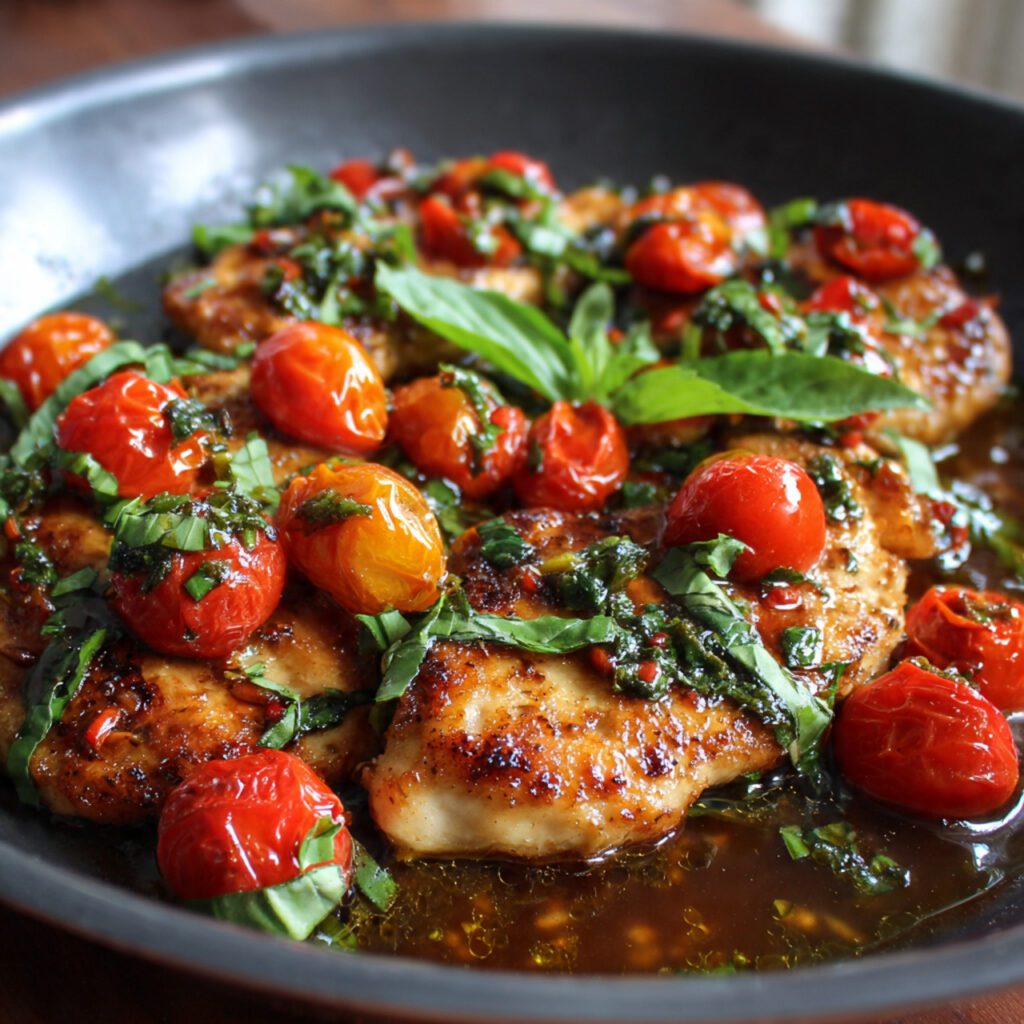 Italian Tomato Basil Chicken