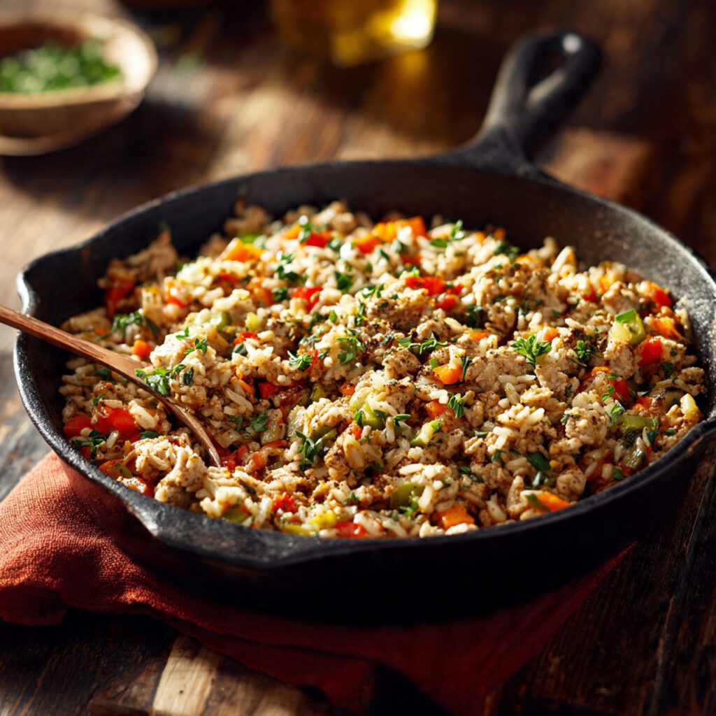 Lean Turkey & Brown Rice Skillet