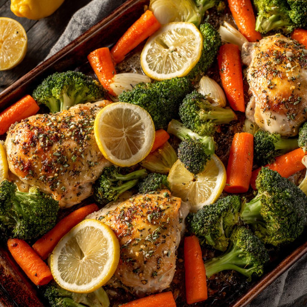 Lemon Garlic Chicken & Veggies