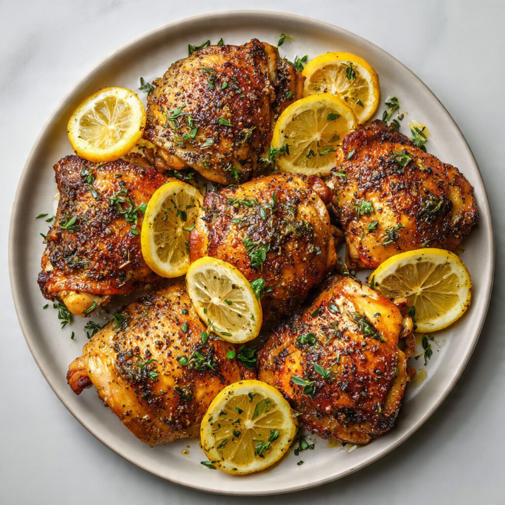 Lemon Pepper Chicken Thighs